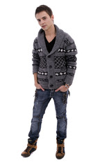 Fototapeta premium Young casual boy posing