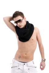 Fototapeta premium Young casual boy posing