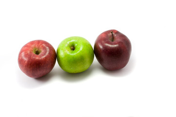Red and green apples