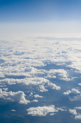 Fototapeta na wymiar Clouds view from airplane