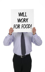 Man Holding Sign