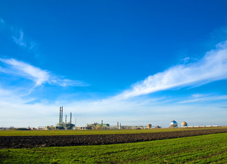 Part of refinery complex