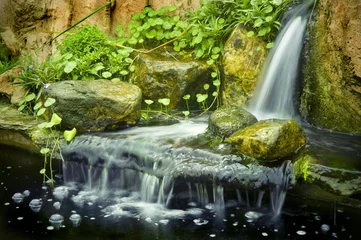  Japanese garden waterfalls, slow shutter. © WONG SZE FEI