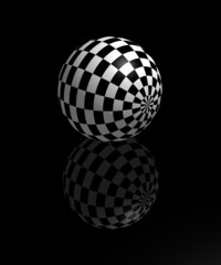 Obraz premium chess ball 3d