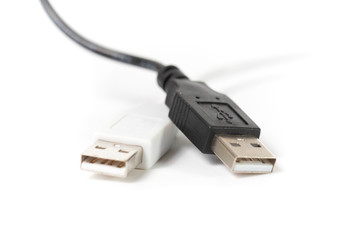 black and white usb connectors