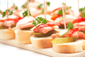 canapes with fish