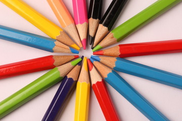 Naklejka premium colorful pencils