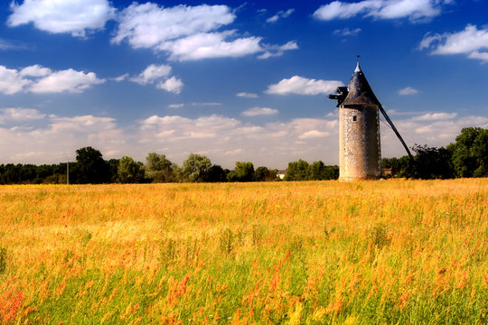 Windmühle in frankreich