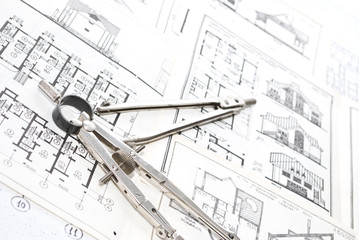 Architecture drawings and working tools