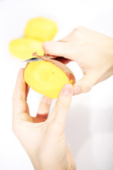 Peel a potato