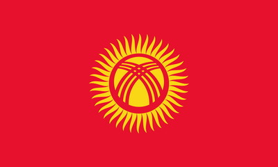 Flagge Kirgisistan