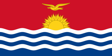 Fototapeta na wymiar Flagge Kiribati