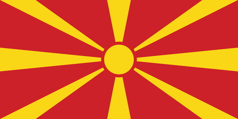 Flagge Mazedonien
