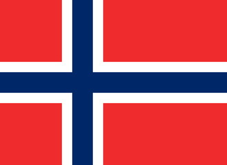 Naklejka premium Flagge Norwegen