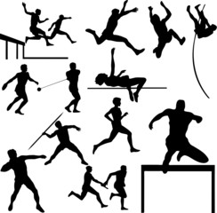 athletic sport vector silhouettes