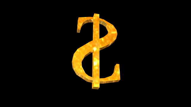 The symbol of the dollar