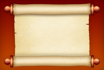 Ancient scroll of paper