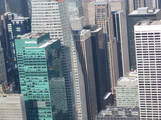 Fototapeta na wymiar New York Time Square Vue aerienne