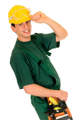 Construction worker, green