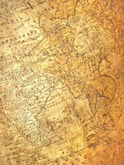 Fototapeta na wymiar Daleki Wschód fragment starożytnej wieku mapie