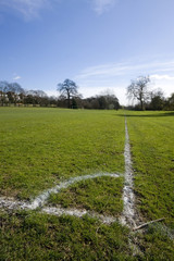 Corner marking on football fields