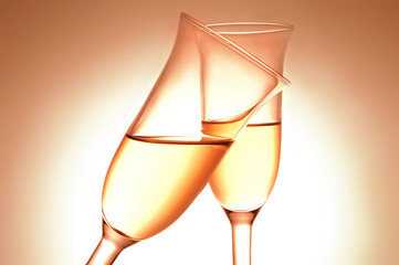 Pair of champagne flutes