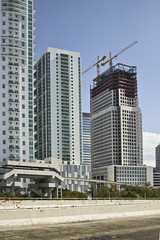 Obraz premium downtown miami commercial construction