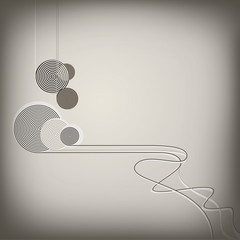 abstract composition with thread