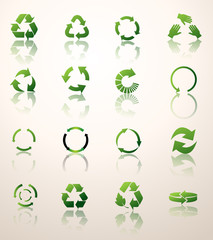 recycle icons vector
