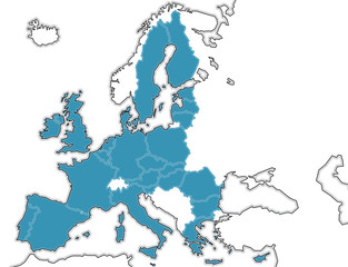 Europa blau