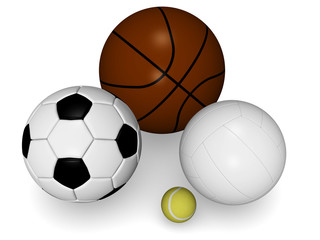Diverse balls for play sports