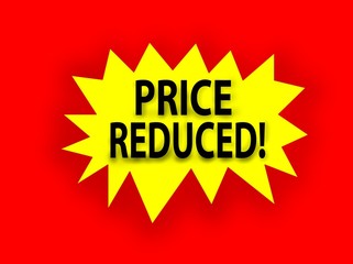 Obraz premium Price Reduced tag