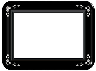 Black & Sliver Frame - Isolated Clipping Path