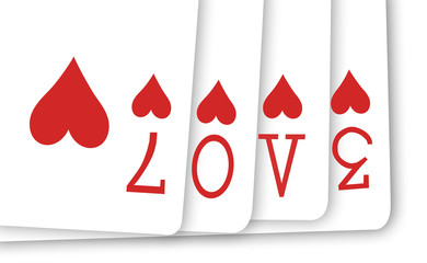 poker card love