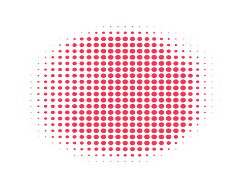 Red Halftone Background