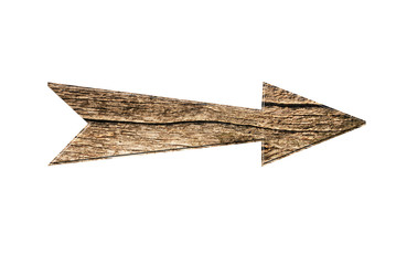 wooden arrow