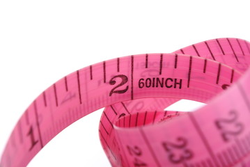 Pink Centimeter on white