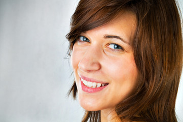 Naklejka premium Young, smiling teenage girl