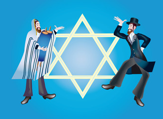 Talent of Tory or Simkhat-Tora (Shmini-aceret) © Olesia Sarycheva