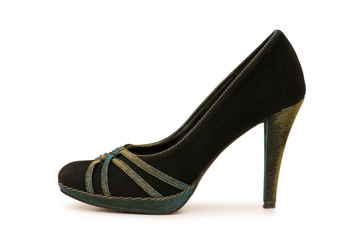 Woman shoes isolated on the white background