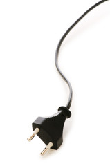 Electric plug isolated on the white background