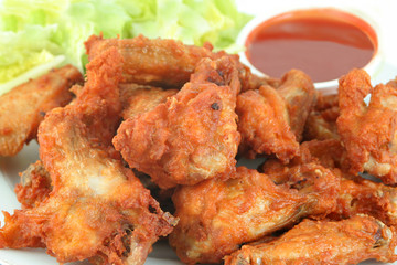 chicken wings and dip