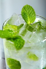 Mint ice vodka