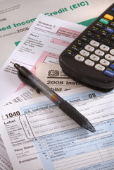 Fototapeta premium Time to fill out tax forms