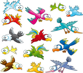 Obraz premium Family of birds