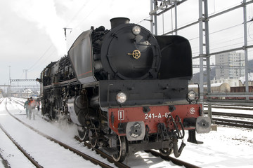Obraz na płótnie Canvas Dampflokomotive