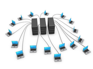 notebooks connected to servers