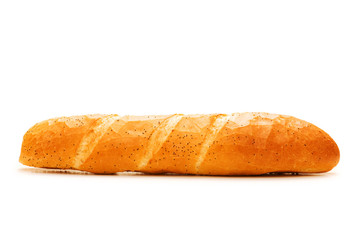 Fresh bread isolated on the white background