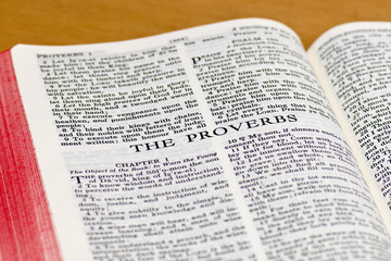 Bible Page - Proverbs