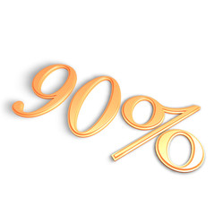 90 percent